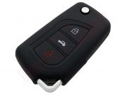 Producto genérico - Funda de goma negra para telemandos 3 botones de vehículos Toyota